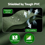 Instahut 2x3m Tarp Tarpaulin 600GSM Camping Canvas Heavy Duty Water Resistant - 45-Degree Angle