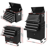 Giantz Tool Chest Trolley 12 Drawers Storage Cabinet Toolbox - Front View