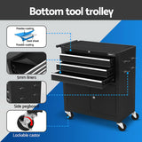 Giantz Tool Chest Trolley 12 Drawers Storage Cabinet Toolbox - Top-Down View