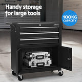 Giantz Tool Chest Trolley 12 Drawers Storage Cabinet Toolbox - 45-Degree Angle