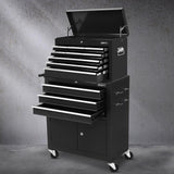 Giantz Tool Chest Trolley 12 Drawers Storage Cabinet Toolbox - Close-Up Angle
