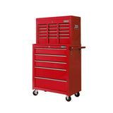 Giantz 14 Drawer Tool Box Cabinet Chest Mechanic Garage Storage Trolley Red - Side View