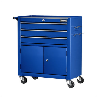 Giantz 3 Drawer Tool Box Cabinet Chest Toolbox Garage Storage Organiser