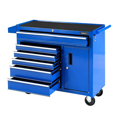 Giantz 6 Drawer Tool Chest Trolley Cabinet Cart Toolbox Storage Organiser Wheels