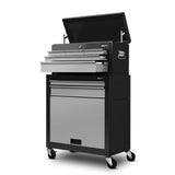 Giantz 7 Drawer Tool Box Cabinet Chest Trolley Toolbox Garage Storage Grey - Side View
