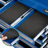 Giantz 9 Drawer Tool Box Cabinet Chest Toolbox Storage Garage Organiser Blue - Close-Up Angle