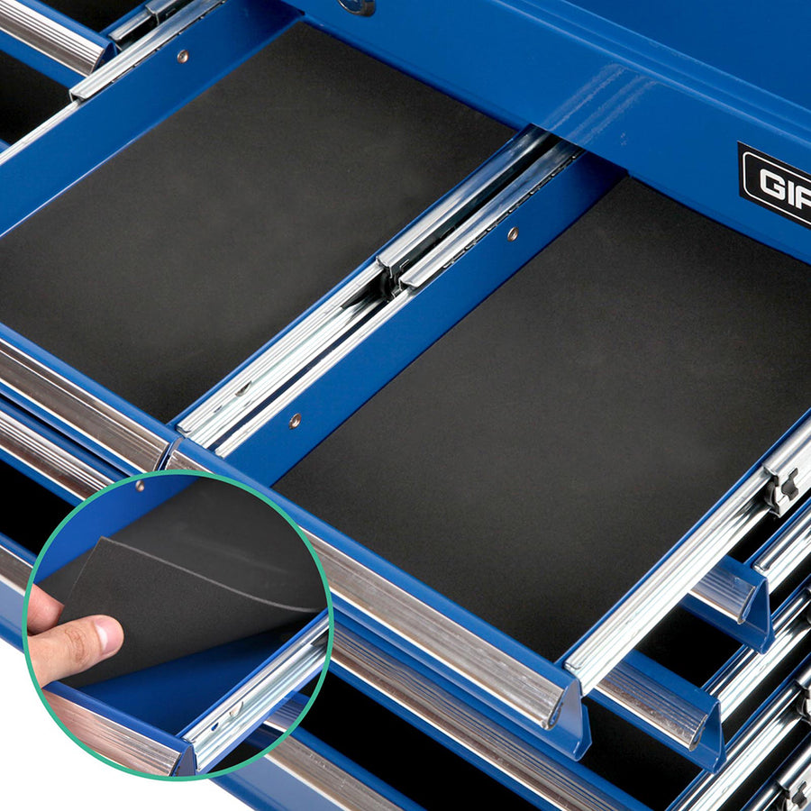 Giantz 9 drawer lockable steel tool chest in blue, image 7