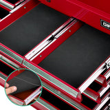 Giantz 9 Drawer Tool Box Cabinet Chest Toolbox Storage Garage Organiser Red - Close-Up Angle