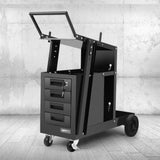 Giantz Welding Trolley Cart 4 Drawer MIG TIG ARC Welder Plasma Cutter - Close-Up Angle