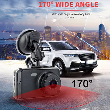 1080P Hd Dual-Lens Driving Recorder With Motion Detection - 3 Inch-1915197775579058180