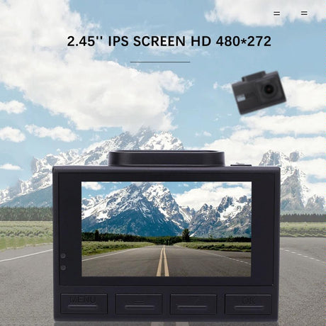 Hd Dual Recording Car Driving Recorder With Wifi & Gps Function - M200-1915197600236179458