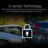 Hd Dual Record Lens Car Rear View Mirror With 5 Screen - A6 Driving Recorder - Side View