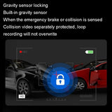 Hd Dual Lens Night Vision Driving Recorder - Hidden Design - Top-Down View