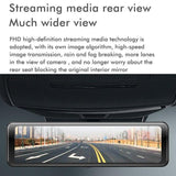 Large Screen Car Recorder With Dual Recording And Night Vision - Rear View