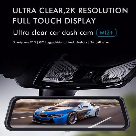 Large 9.66 Dual-Record Driving Recorder With 2K Touch Screen And Parking Video Reversing Image-1915197715638259714