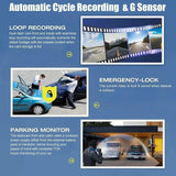 1080P 3-Record Driving Recorder With 2 Screen - 45-Degree Angle