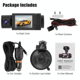 1080P 3-Record Driving Recorder With 2 Screen - Extra Image