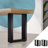 Oikiture 4X Table Legs Bench Box DIY Steel Metal 40CM - 45-Degree Angle