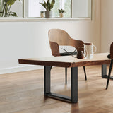 Oikiture 8X Coffee Dining Table Legs Steel Industrial 71x50CM