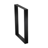 Oikiture 2X Table Legs Bench Box Steel Metal 71 X 50CM - Side View