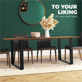 Oikiture 6X Coffee Dining Table Legs DIY Steel Industrial 40CM - Close-Up Angle