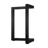 Oikiture 2X Table Legs Bench Steel Metal 71x71cm - Side View