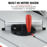 Baumr-AG 2000W 254mm Corded Table Saw with Stand, Extendable, Laser Guide - 45-Degree Angle