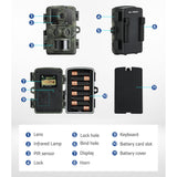 UL-tech 4K Wildlife Surveillance Camera with 16MP Photo and Night Vision - Close-Up Angle