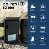 Solar-Powered 4K Wildlife Trail Camera with 50MP Imaging