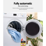 Devanti 7kg Vented Tumble Dryer - White - Side View