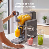 NORDA 2L Slushie Machine Frozen Drink Maker Slushy Ice Cream Maker No Ice Compressor Touchscreen for Home BBQ Party - Top-Down View
