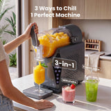 NORDA 1.3L Slushie Machine Frozen Drink Maker Slushy Ice Cream Maker No Ice Compressor Touchscreen for Home BBQ Party - Top-Down View