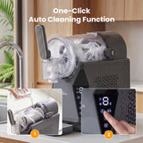 NORDA 1.3L Slushie Machine Frozen Drink Maker Slushy Ice Cream Maker No Ice Compressor Touchscreen for Home BBQ Party - Low Angle