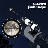 Portable 150X HD Astronomy Telescope with Tripod Optical Outdoor for Kids Adults - 45-Degree Angle