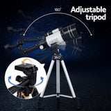 Portable 150X HD Astronomy Telescope with Tripod Optical Outdoor for Kids Adults - Rear View