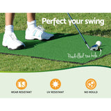 Everfit 3M Golf Practice Net And Training Mat Set Driving Target Black - Close-Up Angle