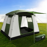 Weisshorn Family Camping Tent 6 Person Hiking Beach Tents Dome Shelter - Close-Up Angle
