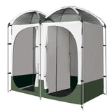Weisshorn Double Camping Shower Toilet Tent Outdoor Portable Change Room - Side View