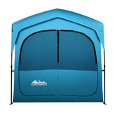 Weisshorn Double Camping Shower Toilet Tent Outdoor Fast Set Up Change Room - Side View