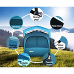 Weisshorn Double Camping Shower Toilet Tent Outdoor Fast Set Up Change Room, image 5