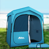 Weisshorn Double Camping Shower Toilet Tent Outdoor Fast Set Up Change Room - Low Angle