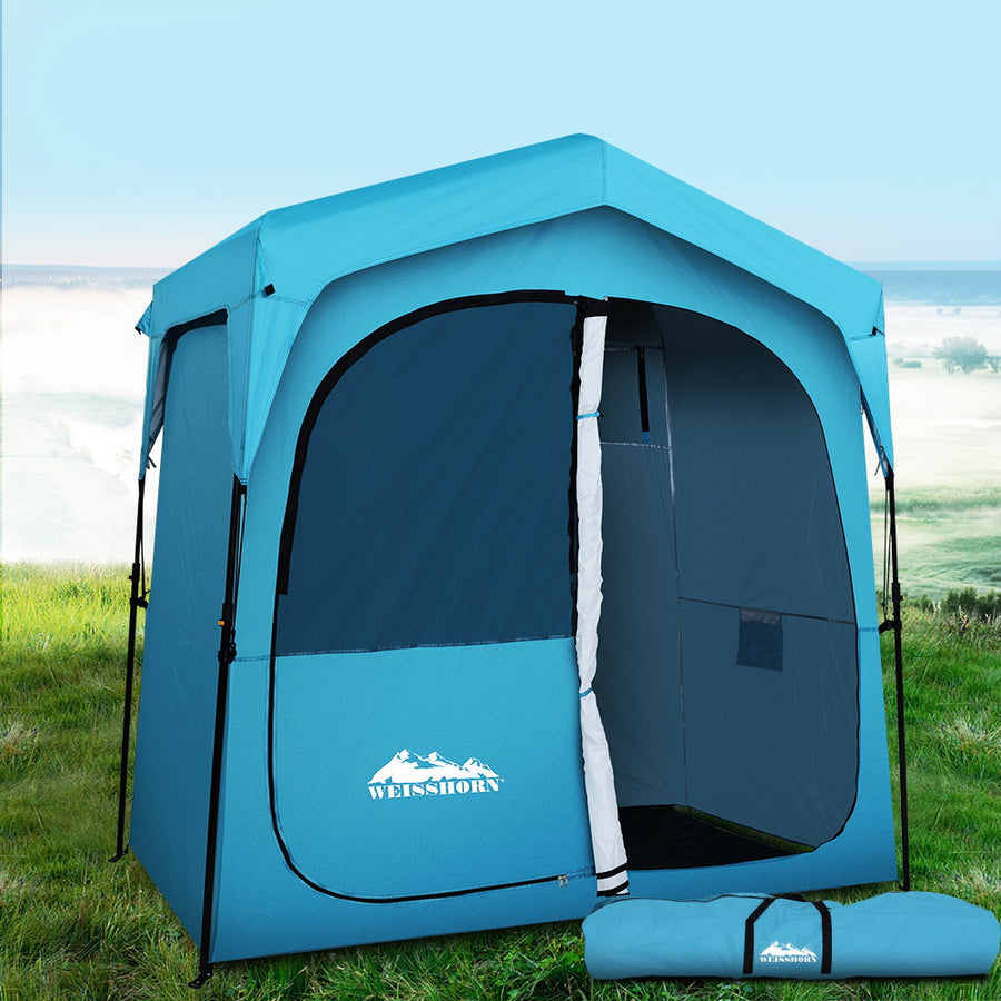 Weisshorn Double Camping Shower Toilet Tent Outdoor Fast Set Up Change Room, image 8
