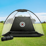 Everfit 3M Golf Practice Net Portable Training Aid Driving Target Tent Black - Low Angle