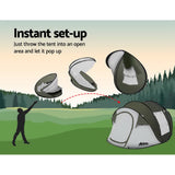 Weisshorn Instant Up Camping Tent 4-5 Person Pop up Tents Family Hiking Beach Dome - Top-Down View