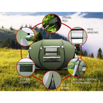 Weisshorn 4-5 person green pop up dome camping tent, carry bag