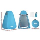 Weisshorn Pop up Camping Shower Toilet Tent Outdoor Privacy Change Room - Front View