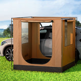 Weisshorn Camping Tent SUV Car Side Awning 2x2m Canopy Outdoor Portable 4WD - Close-Up Angle