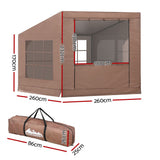 Weisshorn Camping Tent Car SUV Rear Side Canopy Portable Shelter Family Home 4WD - Front View