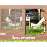 Weisshorn Camping Tent Car SUV Rear Side Canopy Portable Shelter Family Home 4WD - 45-Degree Angle