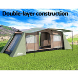 Weisshorn Instant Up Camping Tent 10 Person Outdoor Family Hiking Tents 3 Rooms - Side View